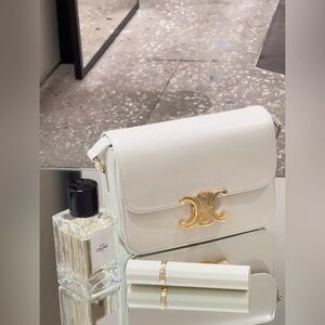 [New] Celine TEEN TRIOMPHE BAG, Rice Off-White color. Never used. Holiday gift.
